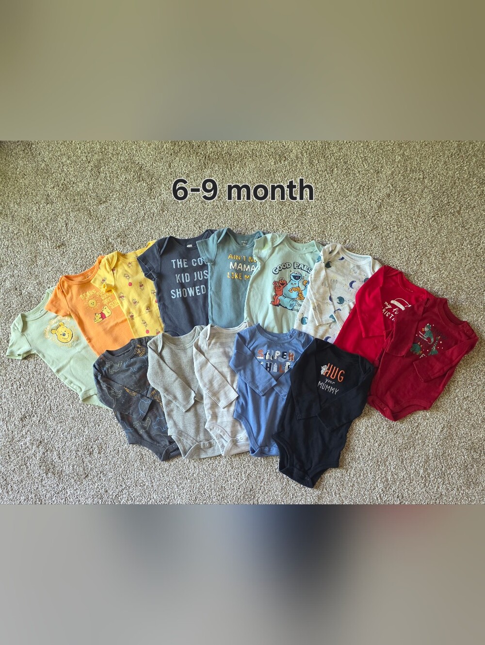 Baby Boy 6-9 Month Onesie Bundle
